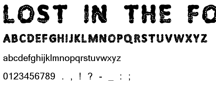 Lost in the fontrest Bold font